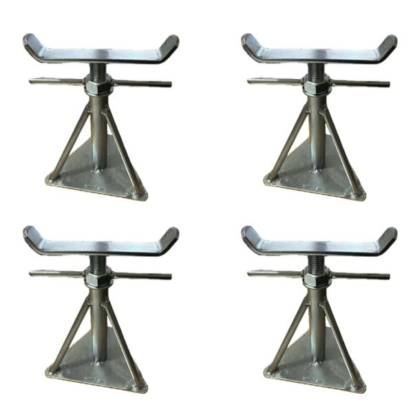 4x Static Caravan Axle Stand Support Very Small 4 Pack UK Made 7.5" - 10.4"