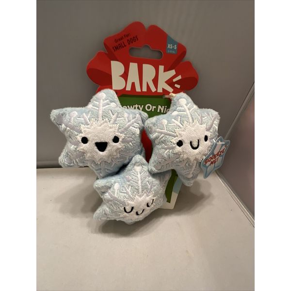 Gnawty or Nice Pet Dog Toy Snowflakes