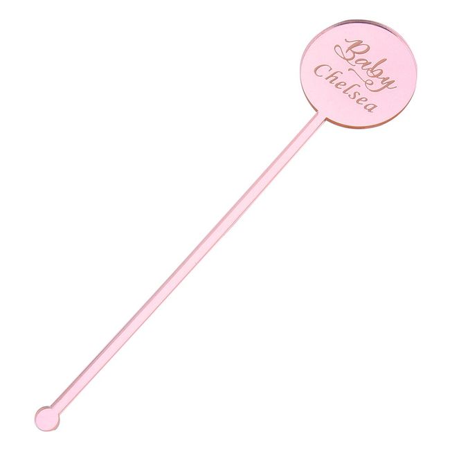 100PCS Personalized Engraved Stir Sticks Etched Drink Stirrers Bar Stir  Sticks Swizzle Acrylic Table Tag Baby