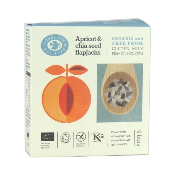 Doves Farm | Apricot & Chia Seed Flapjack | 5 x 4 x 35g (UK)