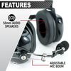 H41 Behind The Head BTH Racing Two Way Intercom Headset Off Road Coil Cord Cable