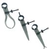 PRAZTECH 3-Piece Inside, Outside Caliper & Divider Set | 4-inch (100mm) | Solid Quick Nut | 50-55 HRC | for Transferring & Comparing Measurements | Professional Grade