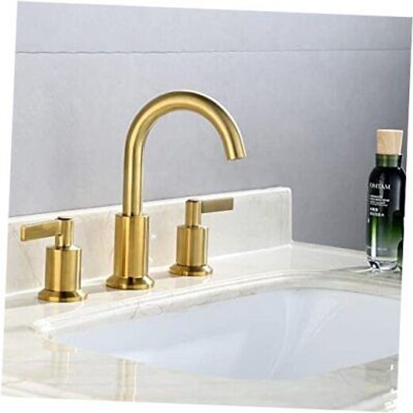 LFS-0188-CS 8 Inch Two Handle Widespread Bathroom Faucet with Plastic Pop up