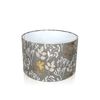 Prestigious Textiles Elliot Peppercorn Silver Gold Lampshade Ceiling ONLY (Diameter 40cm (16") Ceiling)