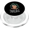 Cozy Cat Plant Pot Design PopSockets PopGrip for MagSafe