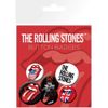 GB eye The Rolling Stones Lips Badge Pack