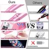 Subay Professional Finger Toe Nail Care Electric Nail Drill Machine Manicure Pedicure Kit Electric Nail Art File Drill with 1 Pack of Sanding Bands (Pink)