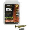 Multi-Material Screw POWERPRO ONE 1/4" X 2-1/4" L Star Flat Head 1 lb Bronze