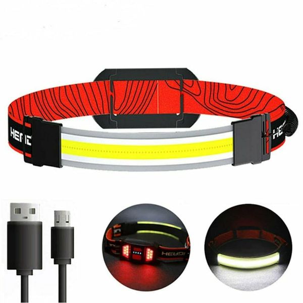 Bright Beam BBH100 Series headlamp with red warning light 230° Wide Angle