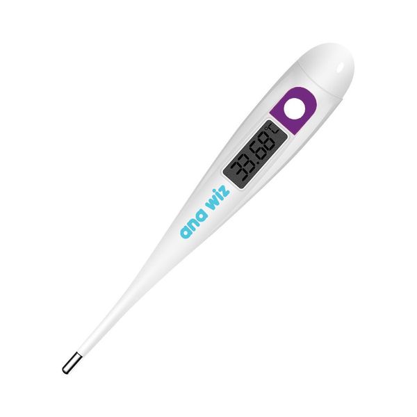 Ana Wiz Basal Body Thermometer Ovulation Test Thermometer (Fahrenheit) + Case + BBT Fertility Chart