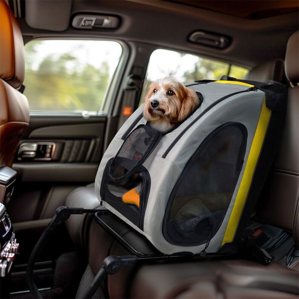 2 in 1 Dog Stroller Car Seat Travel Carrier Convertible Portable Pet Booster NEW