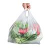 XUMIN 100pcs Reusable 18x26cm Clear Plastic Drawstring Closure Rectangular Food Storage Bags