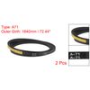 2pack A71 V-Belts 71" Pitch Length A-Section Rubber Drive Belt