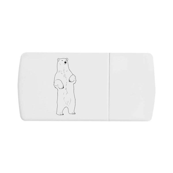 'Standing Polar Bear' Pill Box with Tablet Splitter (PI00032443)