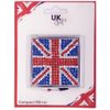 I LUV LTD Studded Union Jack Square Compact Mirror