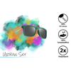 Edison & King Sunglasses mens - 2 Pack - Classic Models (Raymond - Warm)