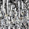 Modern Elegant Square Chandelier Ceiling Light Crystal Droplets Chrome Base M0062