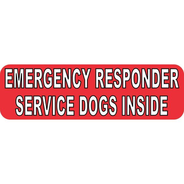 10x3 Service Dogs Inside Sticker Vinyl Emergency Sign Decal Animal Pet Stickers