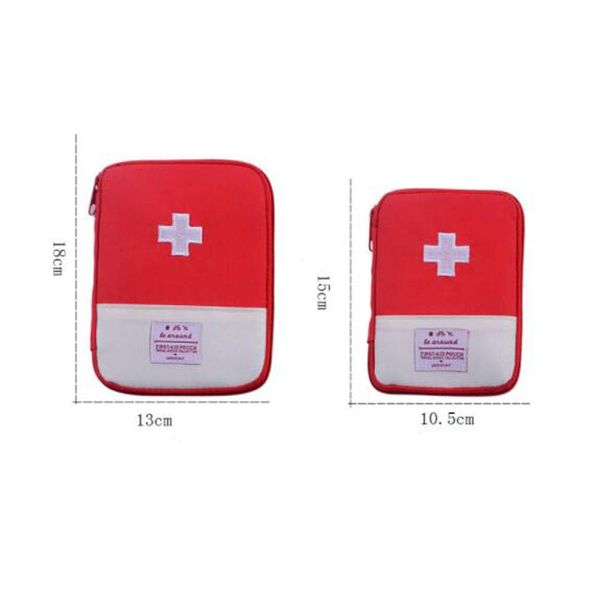 SZB Mini First Aid Kit, Portable First Aid Kit, Mini First Aid Bag, Medicine Storage, Travel Pouch, Small, Lightweight, Waterproof, For Home, Travel, Going Out, Travel, Red, S, red, Lightweight