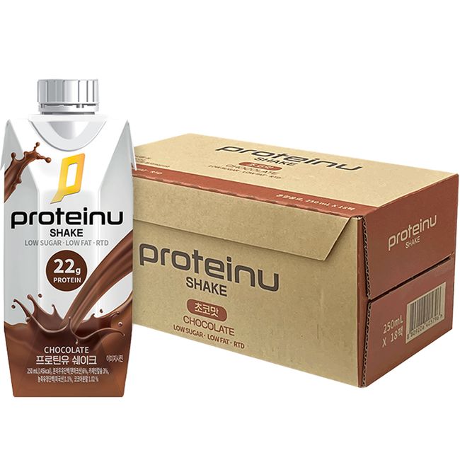 Protein Milk Choco Shake, 18 Bars, 250ml