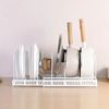 Expandable Pot and Pan Organizer Rack for Cabinet with 10 Adjustable Compartment