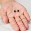 Philip Jones Sterling Silver Amethyst Gemstone Earrings