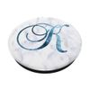 K Blue Ice White Nature Winter Snow Initial Monogram Letter