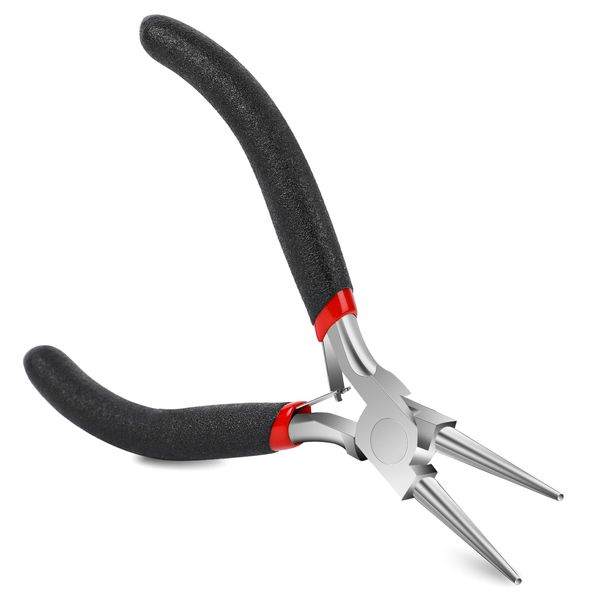 Round Nose Pliers, Small Wire Cutters for Crafts, Jewelry Making Tools Bead Pliers Tools for Jewelry Making, Jump Rings Making, Wire Wrapping