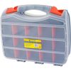 Tool Box Storage For Bits - 2 Sided Storage Organiser 30 Compartments Case Handle Screws Diy Assorted | Hardware Work Tools Bits | Adjustable Dividers | Double Sided