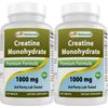 2 Pack Best Naturals Creatine Monohydrate 1000 mg 240 Tablets