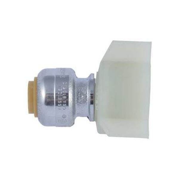Sharkbite U3525lf Faucet Connector, 1/4 In Tube Size, Brass, Brass