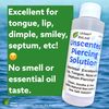 Urban ReLeaf Unscented Piercing Solution ! Non-Iodized Sea Salt Healing Soak. Lip, Tongue, Septum, Dimple, Mouth. NO Scent. Ready to use. Made Fresh in USA.