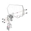 AQIMY Motorcycle Universal Wind Deflector Windshield Windscreen Adjustable