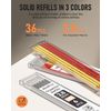 3 Pack Carpenter Pencil with Sharpener, Mechanical Carpenter Pencils with 39 Ref