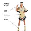 Fun Shack FN2295M Costume, Womens Native American Beige, Medium