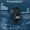 ThunderFit Silicone Wedding Rings for Men 7 Rings 4 Rings 1 Ring Brush Top Middle Engraved Line Rubber Engagement Ring 10.5-11 (20.6mm)