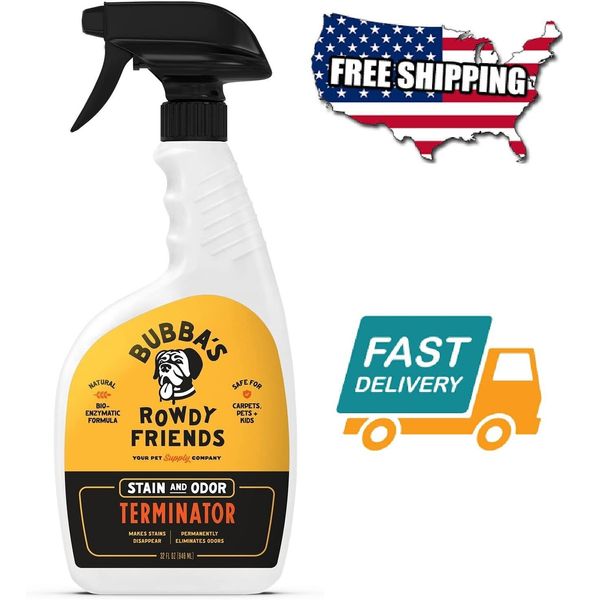 32Oz BottleSuper Strength Enzyme Cleaner Pet Odor Eliminator Carpet Stain Remove