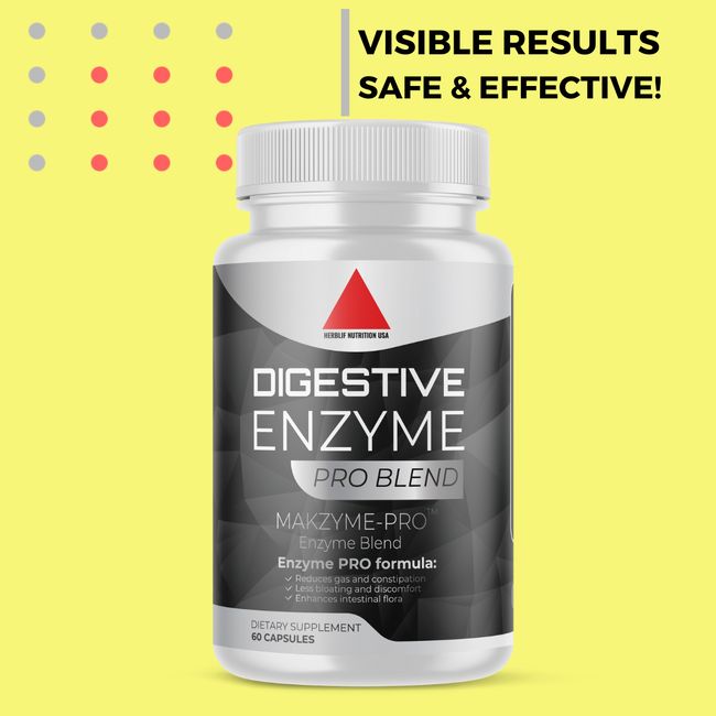 Digestive Enzymes for Improved Digestion - Gas, Bloating Relief