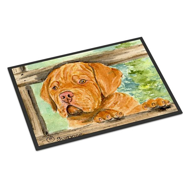 Caroline's Treasures SS8926MAT Dogue de Bordeaux Doormat 18x27 Front Door Mat Indoor Outdoor Rugs for Entryway, Non Slip Washable Low Pile, 18H X 27W