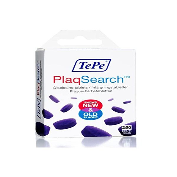 TePe Interdental Brush Plaqsearch Multi-Pack Tablets Pack of 250 Scale Indicator
