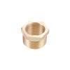 sourcing map Brass Threaded Pipe Fitting G3/4 Male X G1/2 Female Hex Head Bushing Adapter