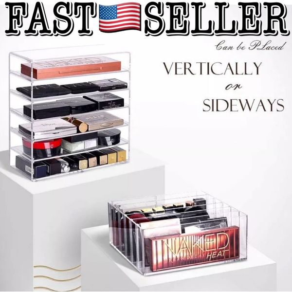Meitan Large 6 Slot Multi Function Acrylic Cosmetic Organizer Storage - NEW!