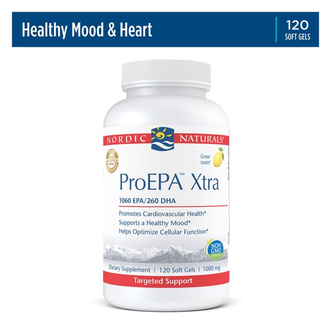 Nordic Naturals ProEPA Xtra - Potent Dose for Heart and Immune Health, 120 Ct.