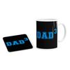 Dad of Three Mug and Coaster Gift Set Coffee Cup Tea
