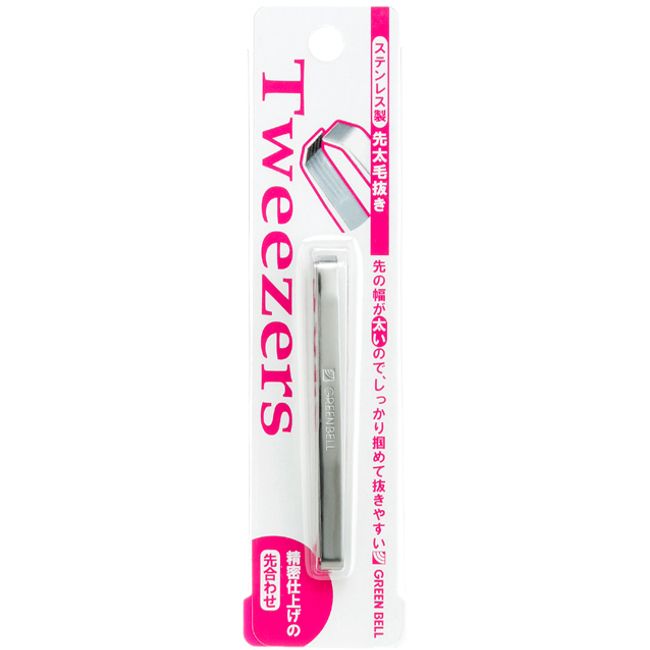 [11/25 (Saturday) 24 hours only★One out of two people will get the maximum amount of points back in the lottery★Entry required] GREEN BELL Thick tweezers PSG-011 [Tweezers]