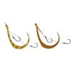JACKALL Binbin Switch Spare Rubber Hook Set, #9/#9 Shrimp Orange + Cola Set