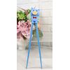 Light Blue Porky Pig Reusable Training Chopsticks Set With Silicone Helper
