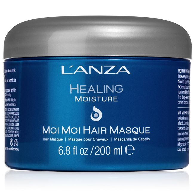 L'ANZA Healing Moisture Moi Moi Hair Masque, Moisturises and Refreshes Dry and Coarse Hair, Rich with Bamboo Codifying Complex, Sulfate-free, Paraben-free, Gluten-free Formula (6.8 Fl Oz)