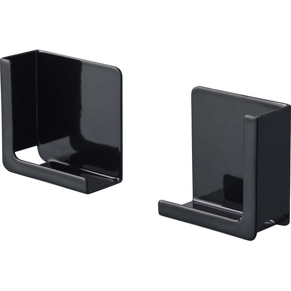 Yamazaki 4985 Magnetic Tablet Holder, Tower Series, Black, Approx. W 2.0 x D 1.0 x H 2.0 inches (5 x 2.5 x 5 cm), Size-Adjustable Holder, Compatible with Various Sizes