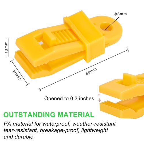 Tarp Clips Heavy Duty Lock Grip,Tarp Clamps for Cover Awnings, Outdoor Camping, Caravan Canopies, Car Covers